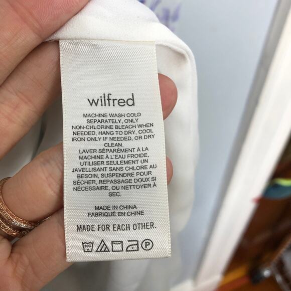 Wilfred Aritzia Tempest Mini Dress Floral Square Neck Smocked Bodice M - Picture 10 of 11